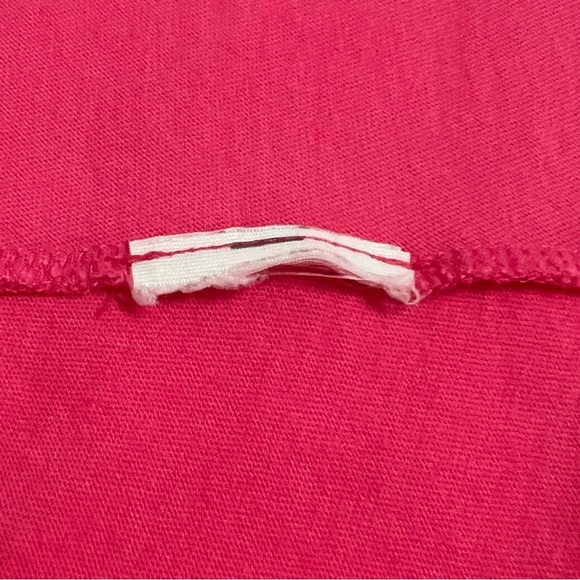 Hollister Tee Mesh Shoulder Button Front Hot Pink Barbiecore Medium M - Picture 13 of 17